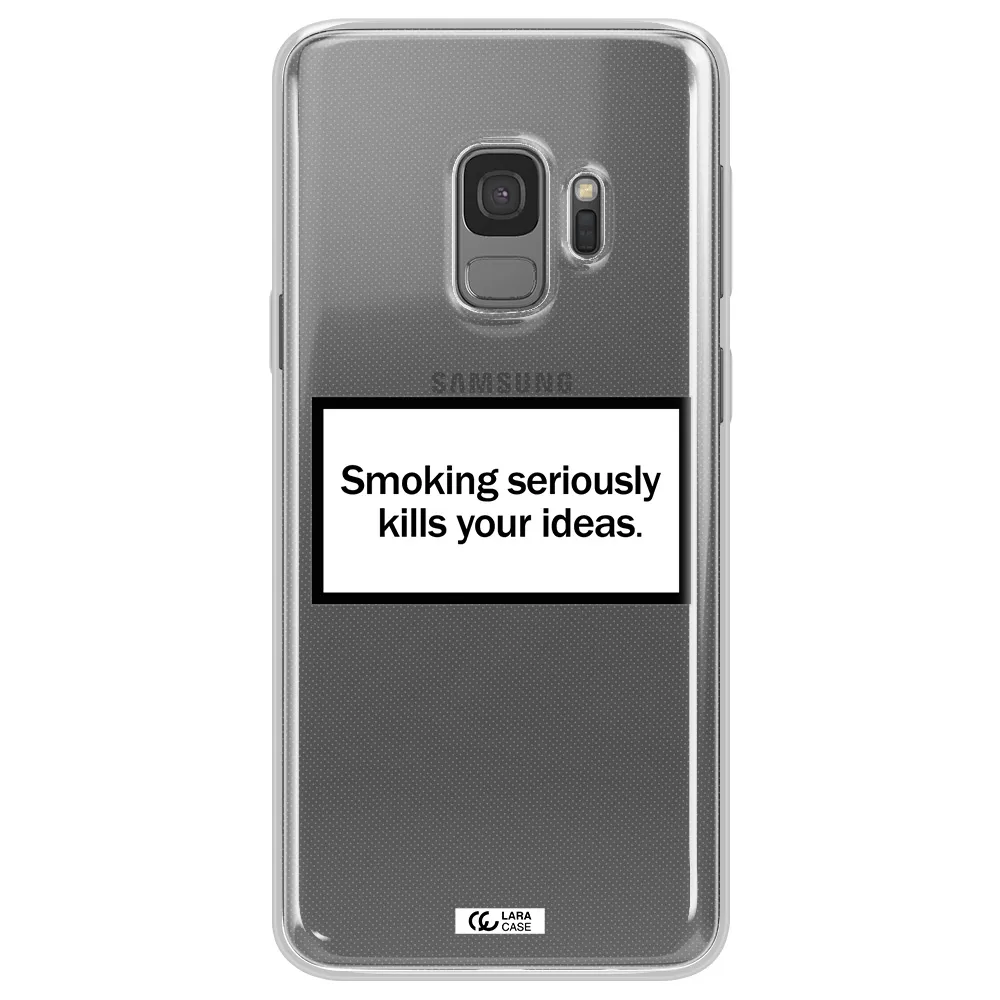 Cigarette Damage Samsung S9 Clear TPU Case