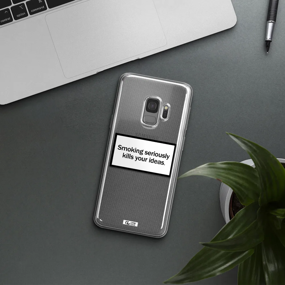 Cigarette Damage Samsung S9 Clear TPU Case