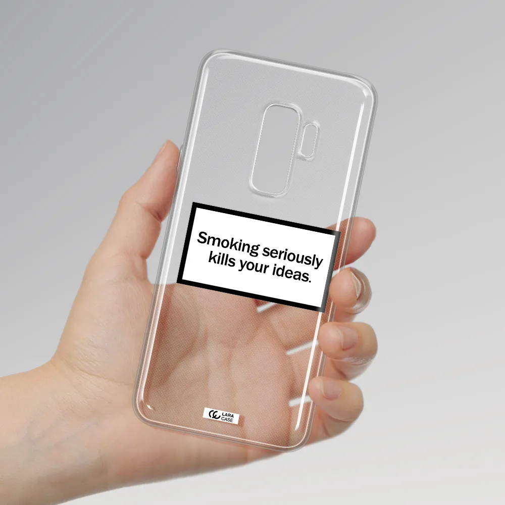 Cigarette Damage Samsung S9 Plus Clear TPU Case