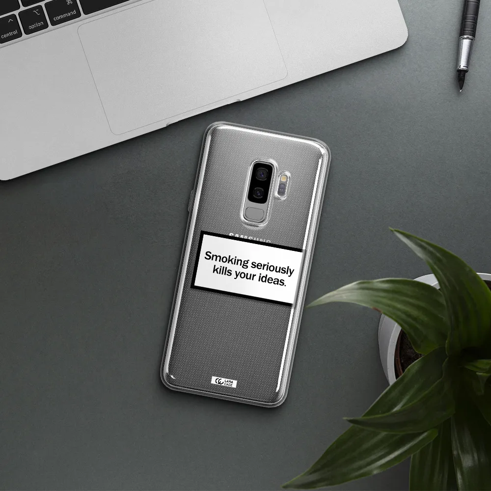 Cigarette Damage Samsung S9 Plus Clear TPU Case