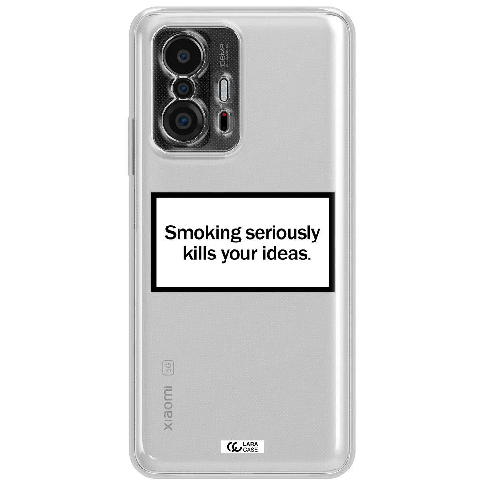 Cigarette Damage Xiaomi 11T Clear Tpu Case