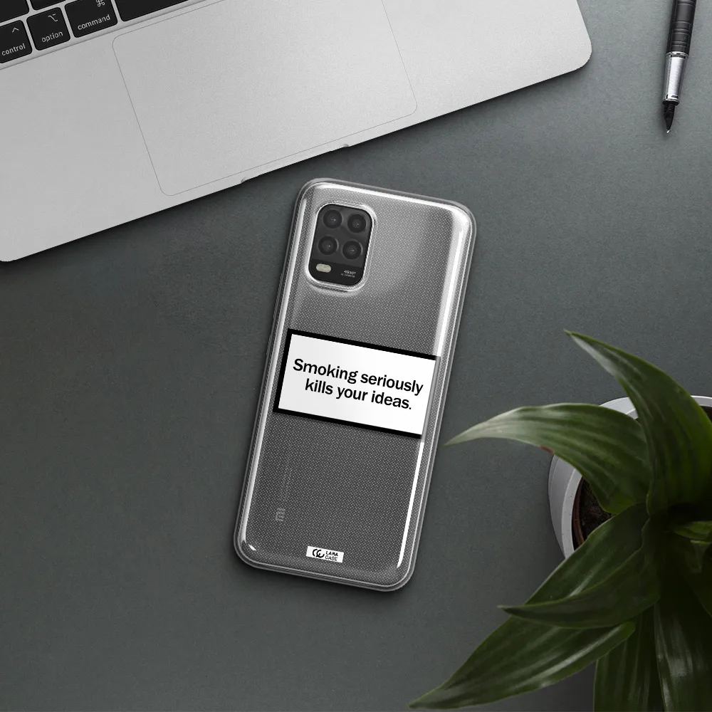 Cigarette Damage Xiaomi Mi 10 Lite Clear TPU Case