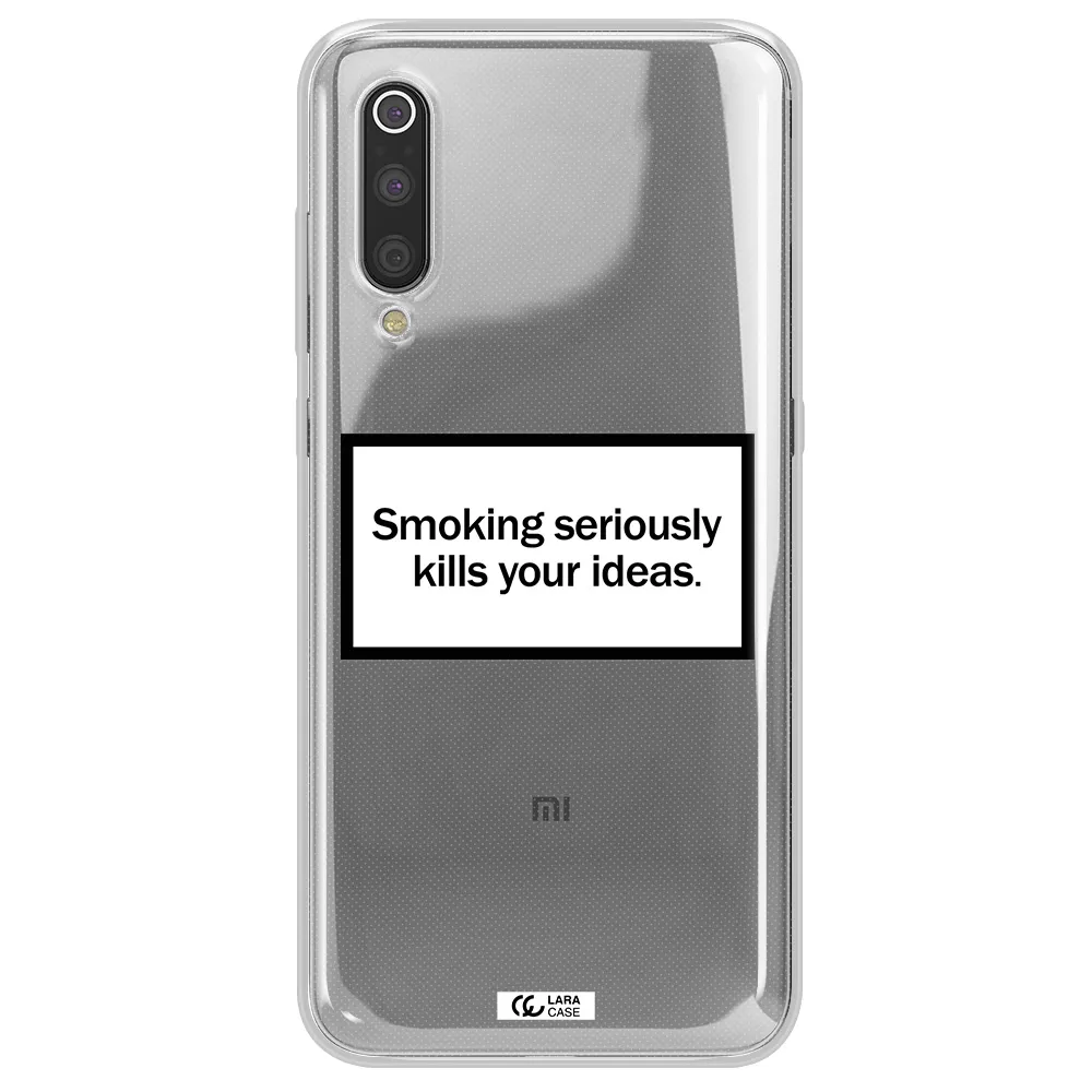 Cigarette Damage Xiaomi Mi 9 Clear TPU Case