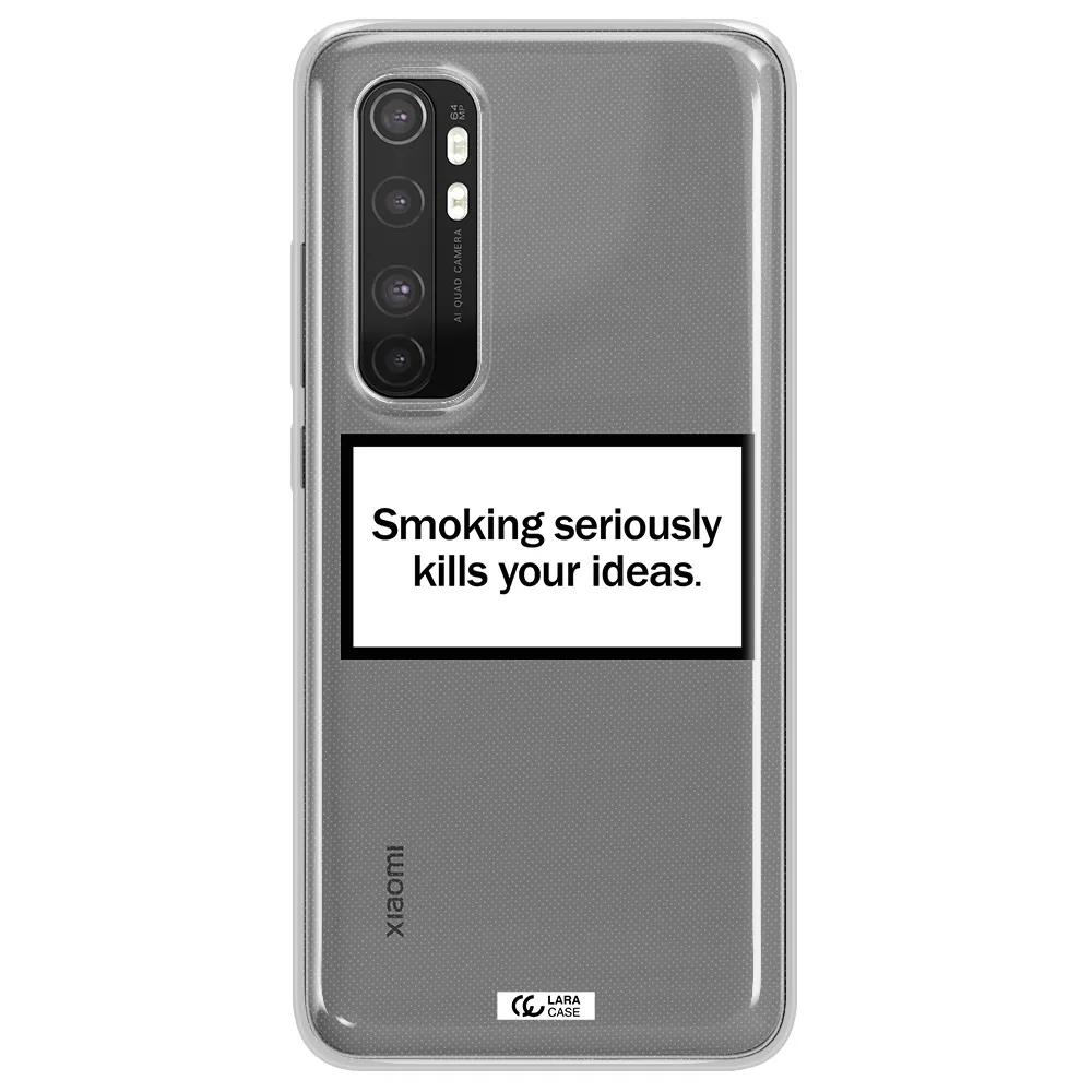 Cigarette Damage Xiaomi Mi Note 10 Lite Clear TPU Case