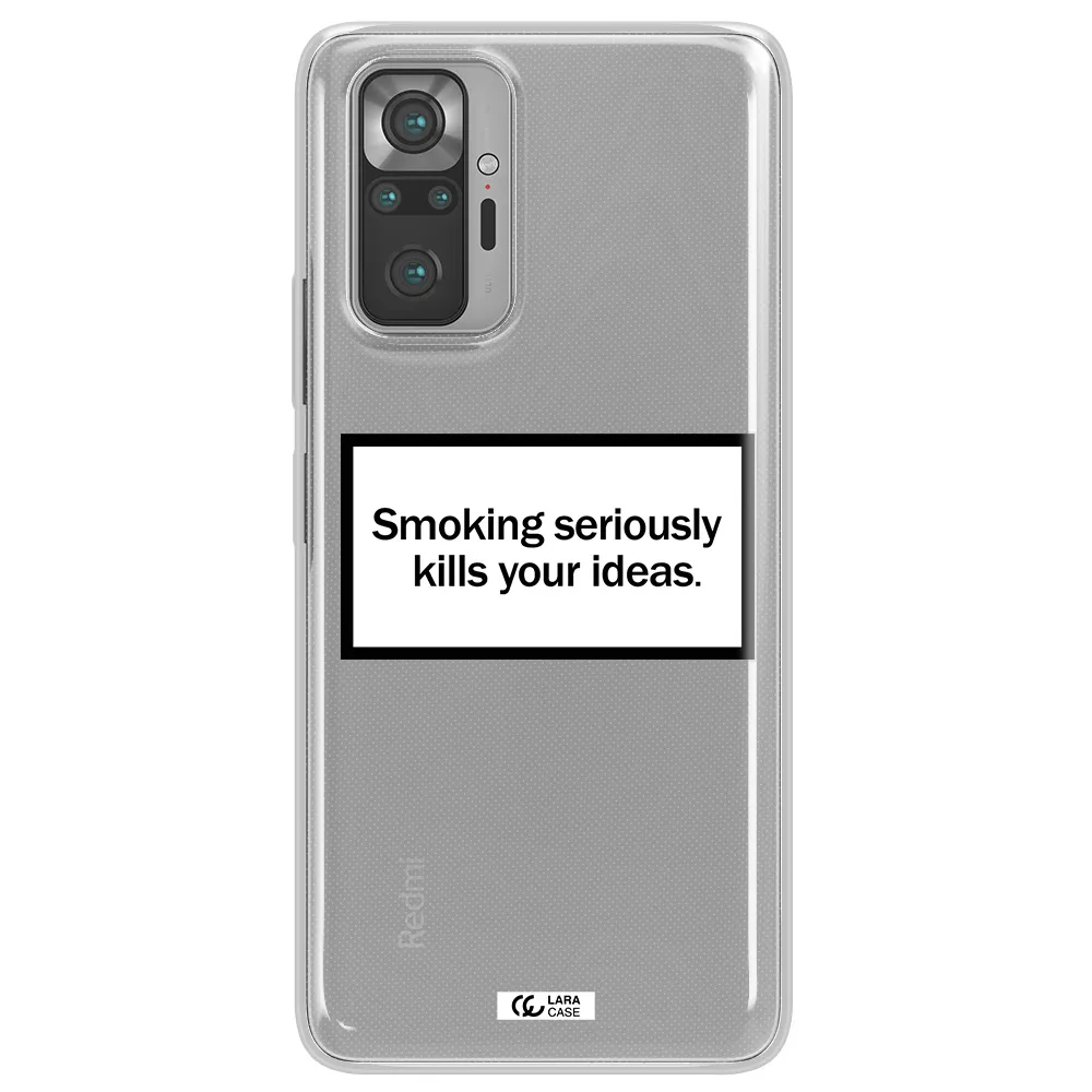 Cigarette Damage Xiaomi Note 10 Pro Clear TPU Case