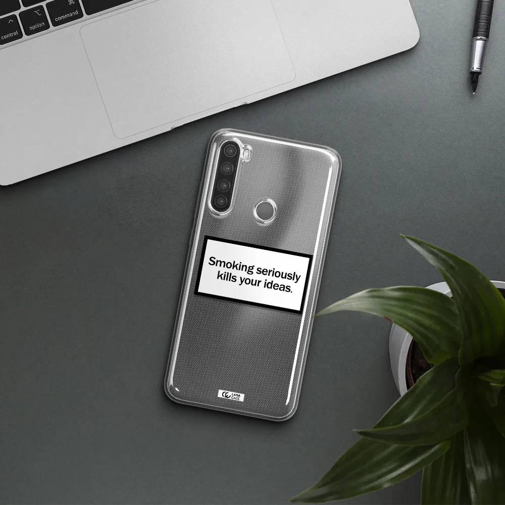 Cigarette Damage Xiaomi Note 8 Clear TPU Case