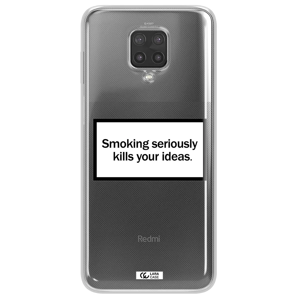 Cigarette Damage Xiaomi Note 9 Pro Clear TPU Case