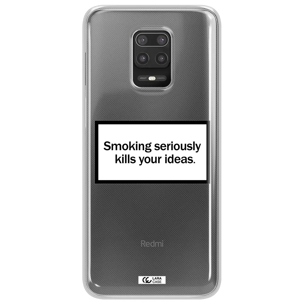 Cigarette Damage Xiaomi Note 9S Clear TPU Case