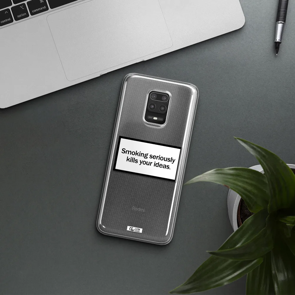 Cigarette Damage Xiaomi Note 9S Clear TPU Case