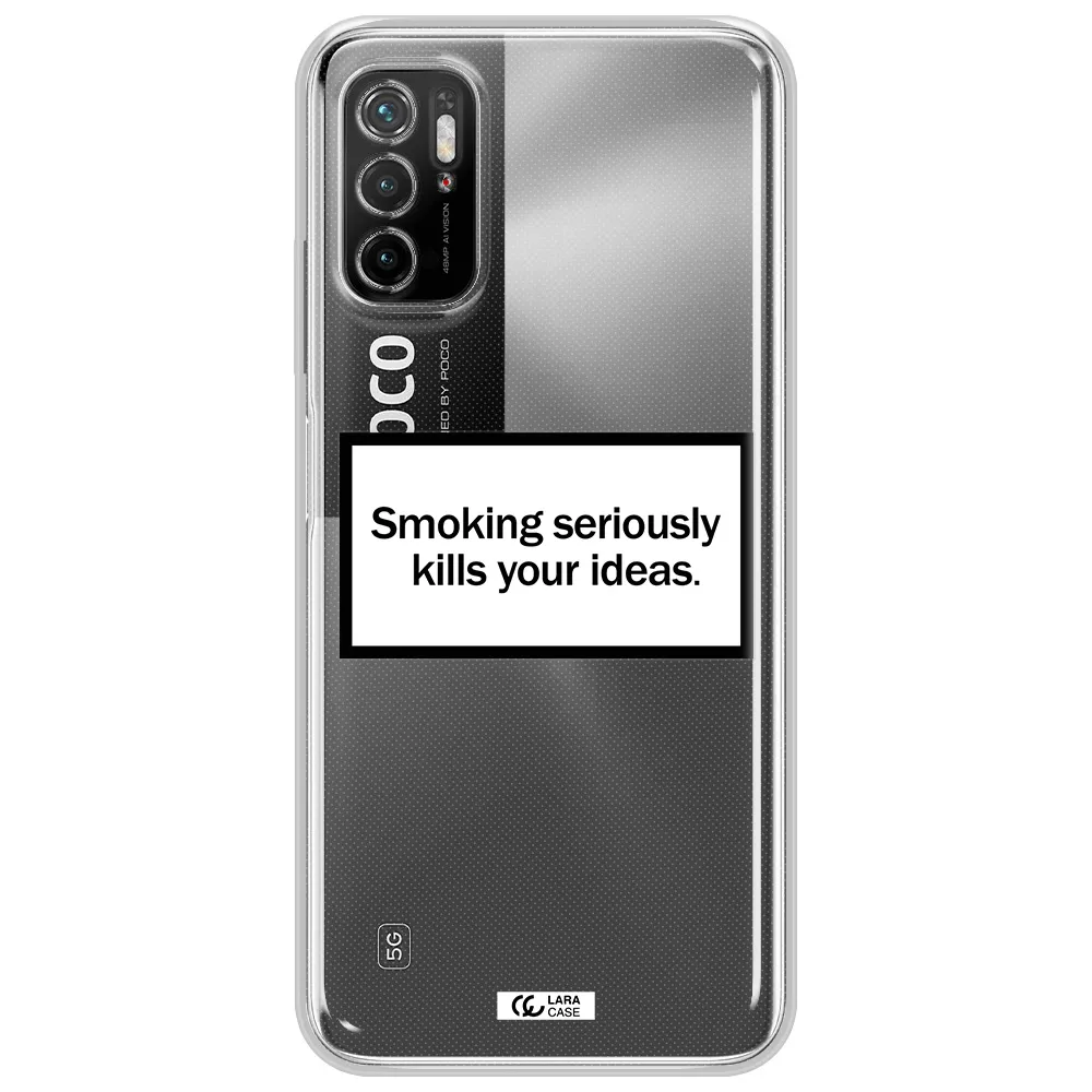 Cigarette Damage Xiaomi Poco M4 Pro 5G Clear Tpu Case