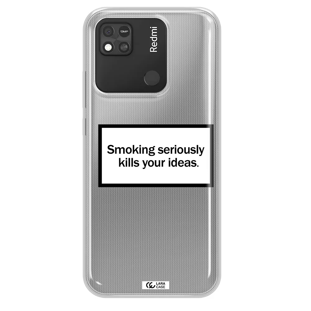 Cigarette Damage Xiaomi Redmi 10A Clear TPU Case