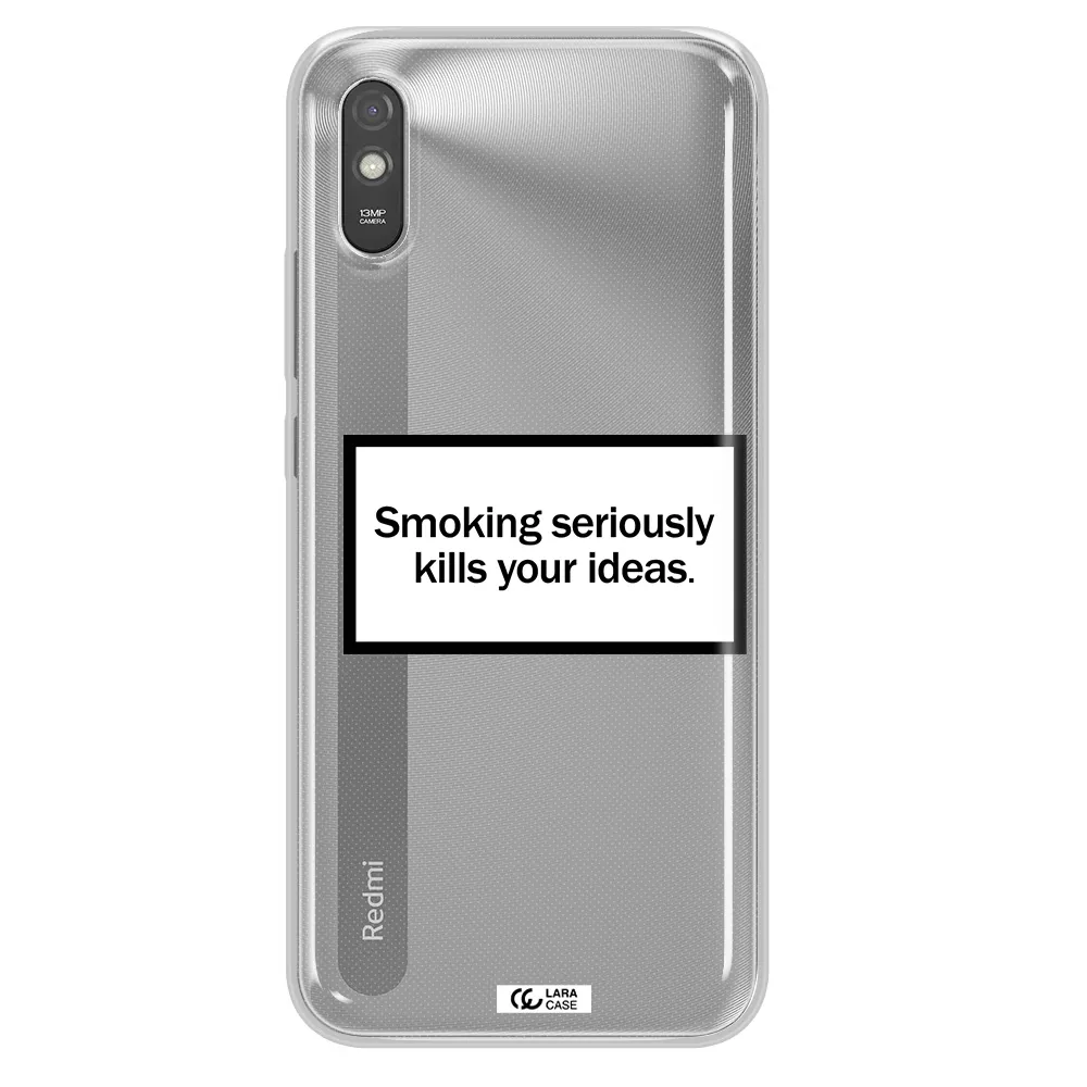 Cigarette Damage Xiaomi Redmi 9A Clear TPU Case