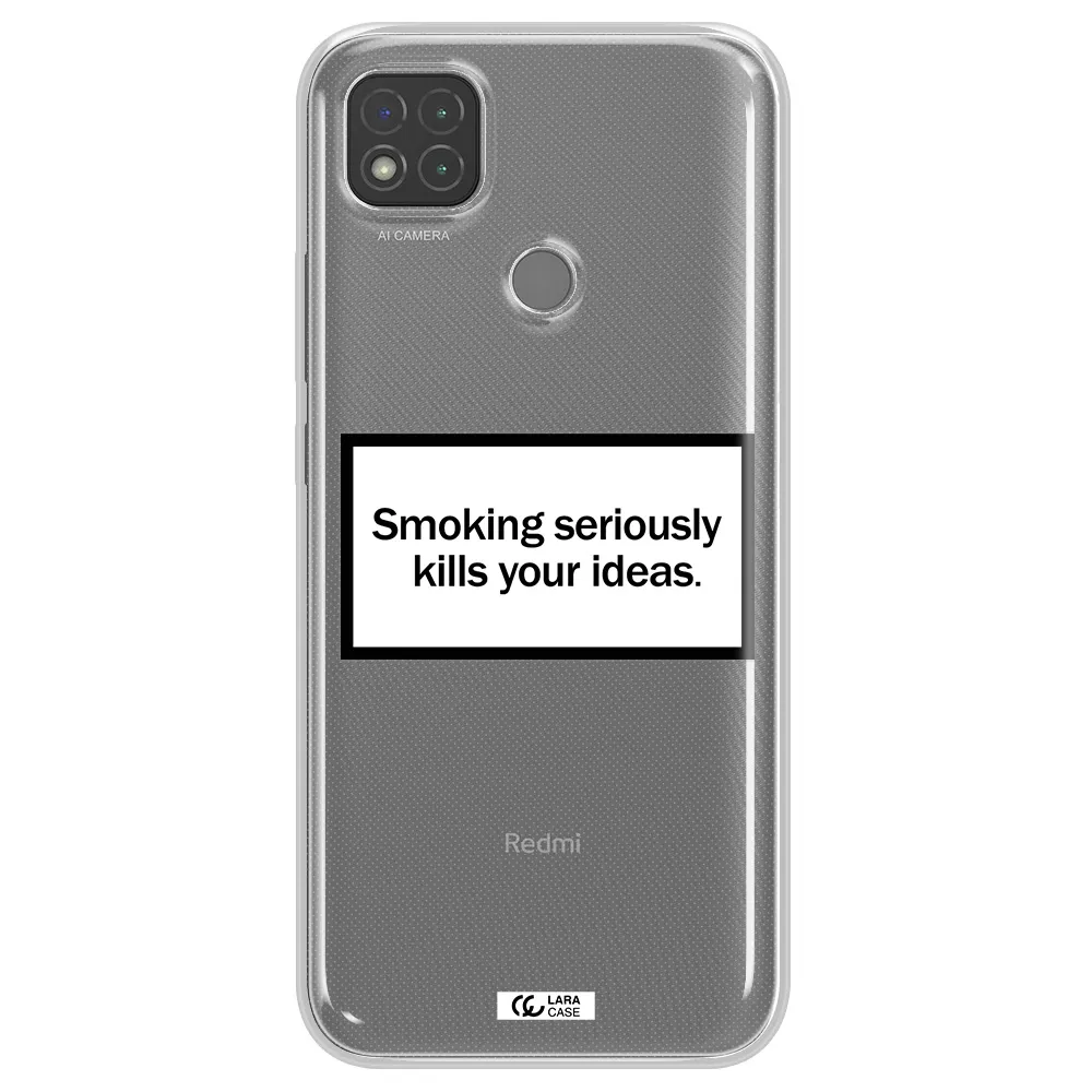Cigarette Damage Xiaomi Redmi 9C Clear TPU Case