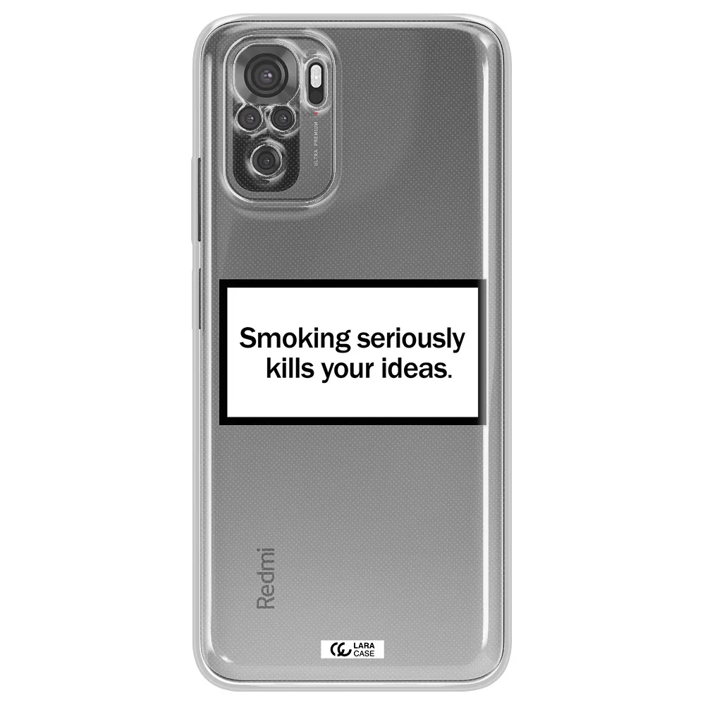 Cigarette Damage Xiaomi Redmi Note 10S Clear Tpu Case