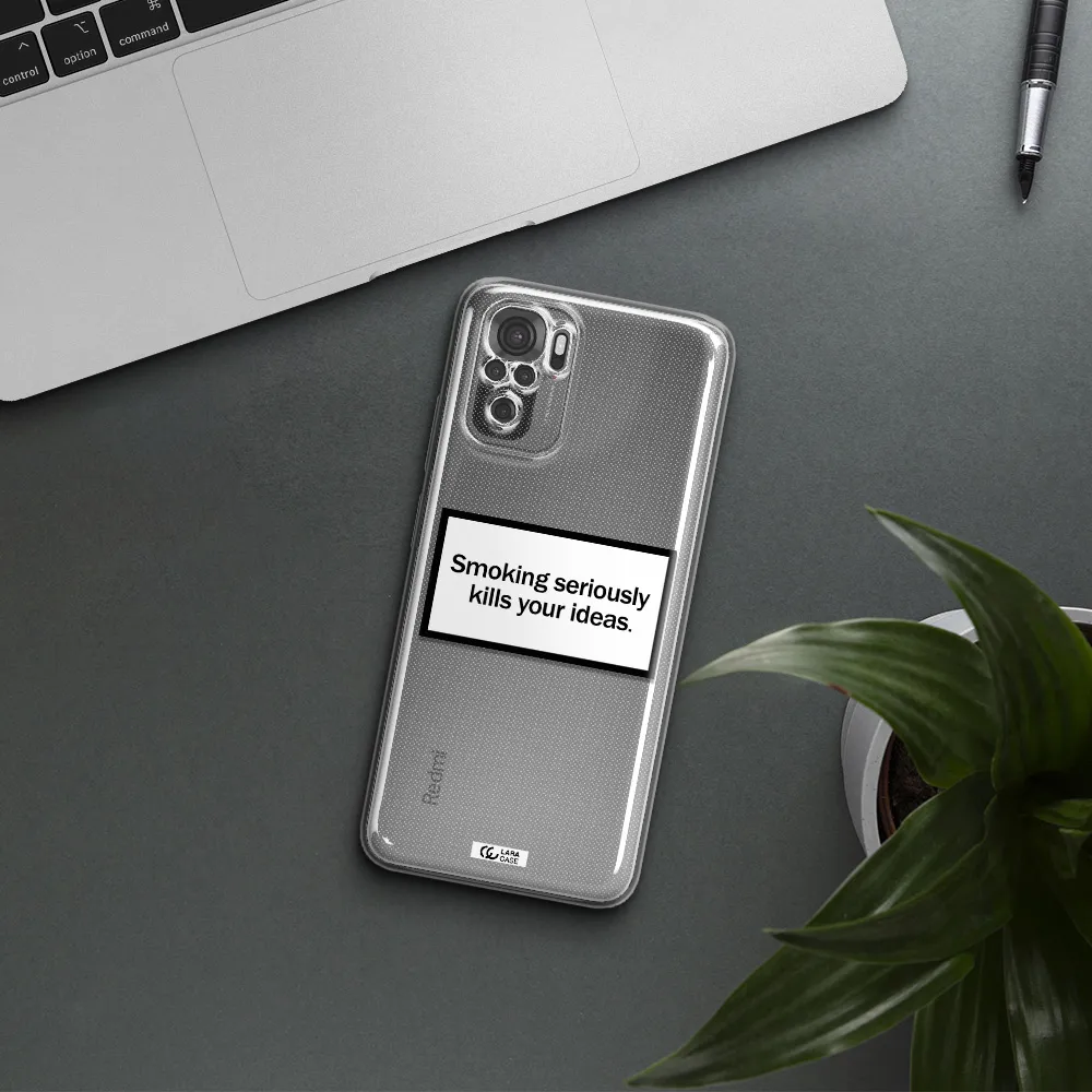 Cigarette Damage Xiaomi Redmi Note 10S Clear Tpu Case