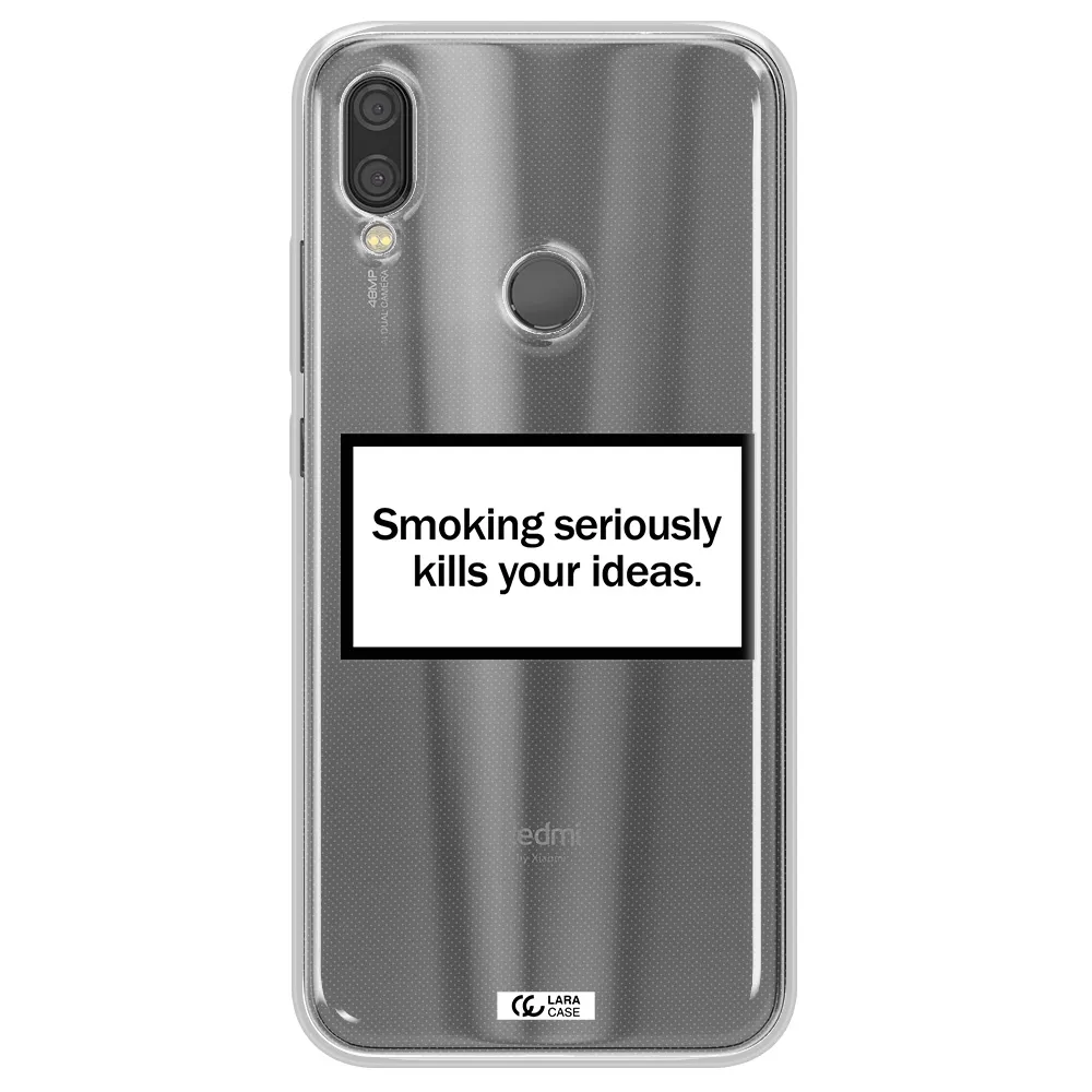 Cigarette Damage Xiaomi Redmi Note 7 Clear TPU Case
