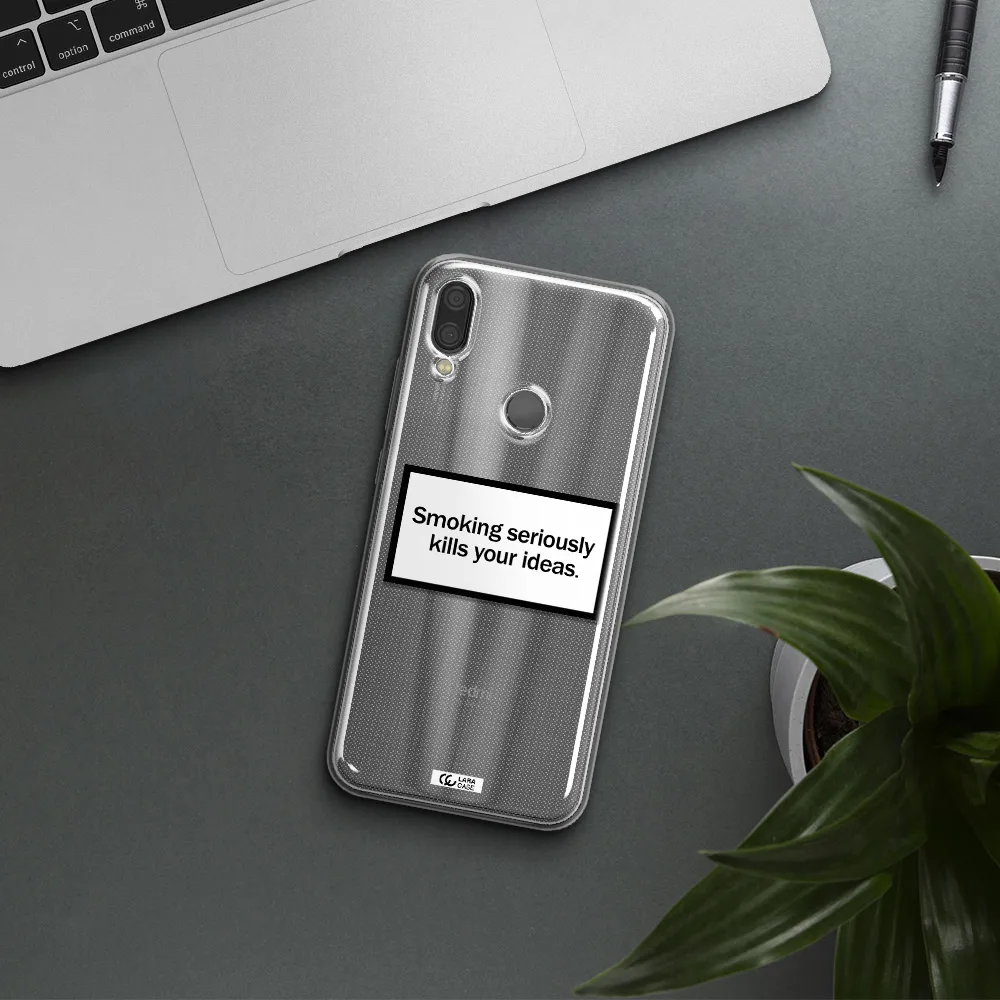 Cigarette Damage Xiaomi Redmi Note 7 Clear TPU Case