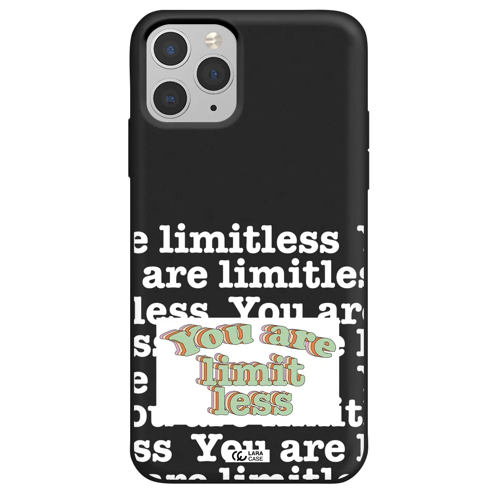 Limitless Apple iPhone 11 pro max Silicone black Case
