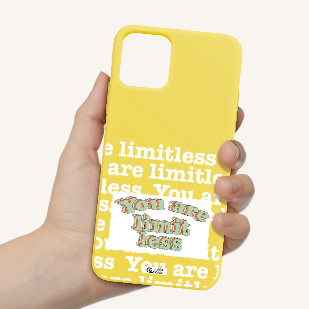Limitless Apple iPhone 11 pro max Silicone canary yellow Case