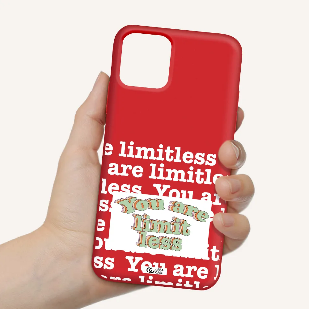 Limitless Apple iPhone 11 pro max Silicone Imperial Red Case