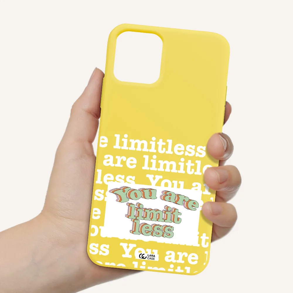 Limitless Apple iPhone 11 pro Silicone canary yellow Case