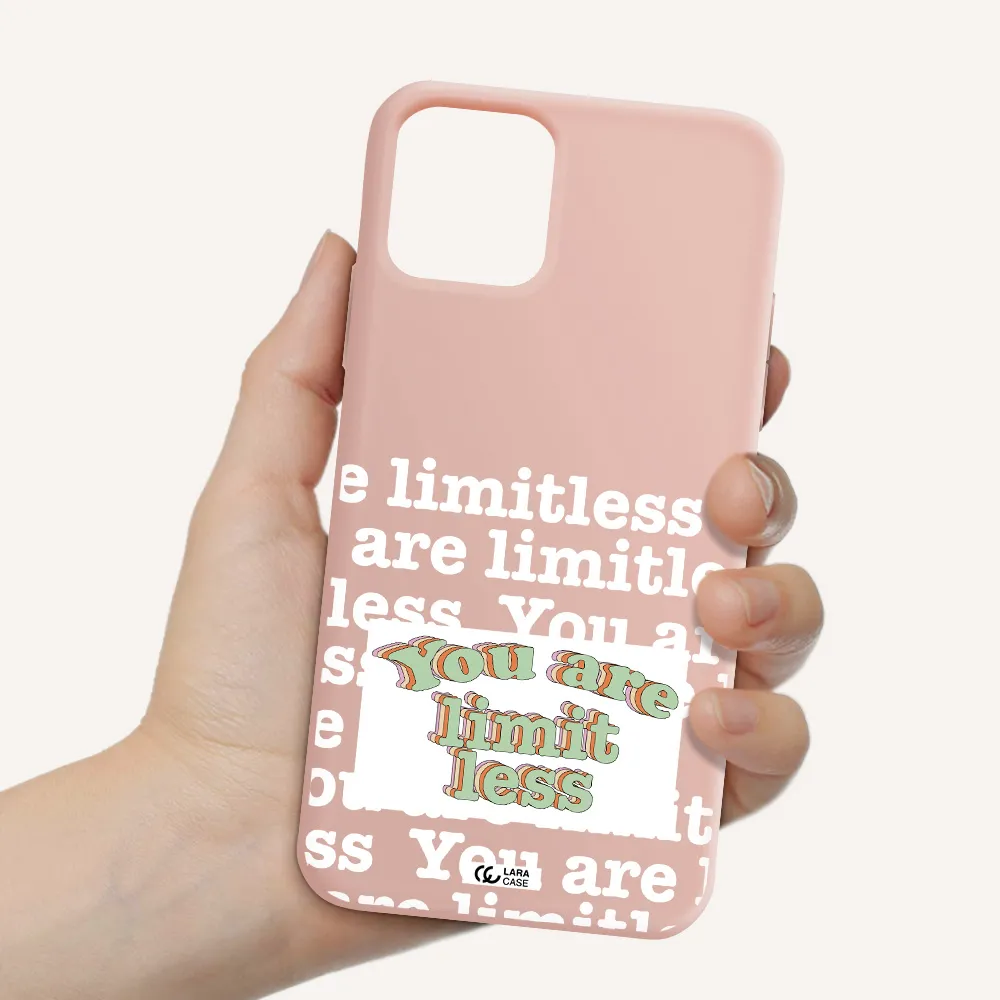 Limitless Apple iPhone 11 pro Silicone pastel pink Case