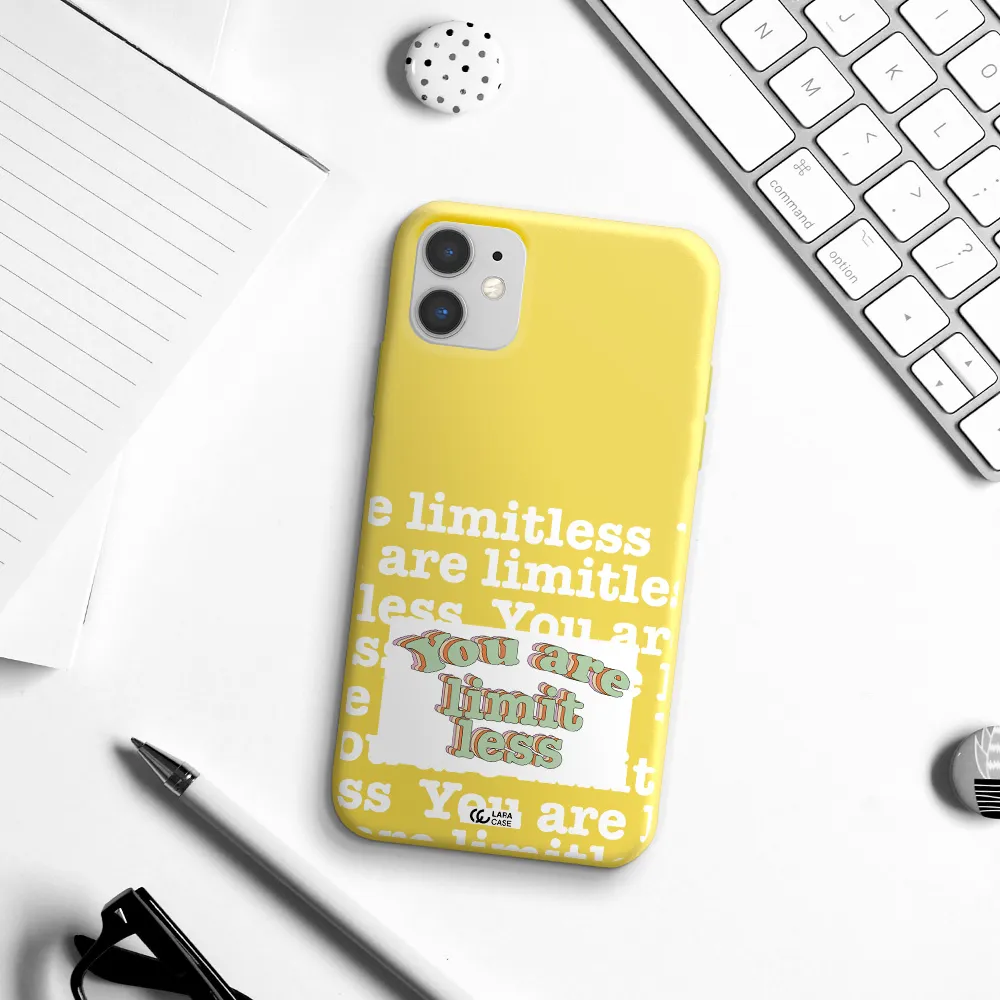 Limitless Apple iPhone 11 Silicone canary yellow Case