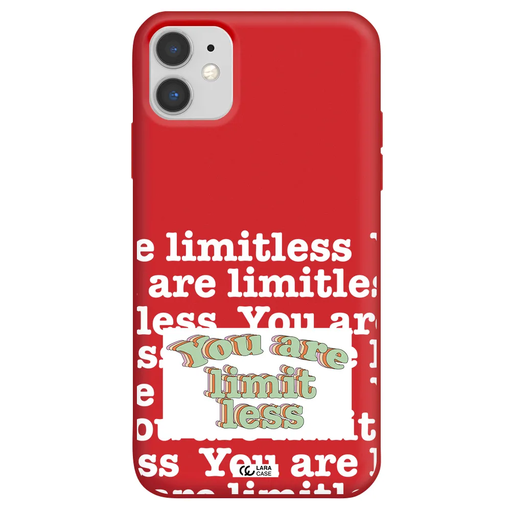 Limitless Apple iPhone 11 Silicone Imperial Red Case