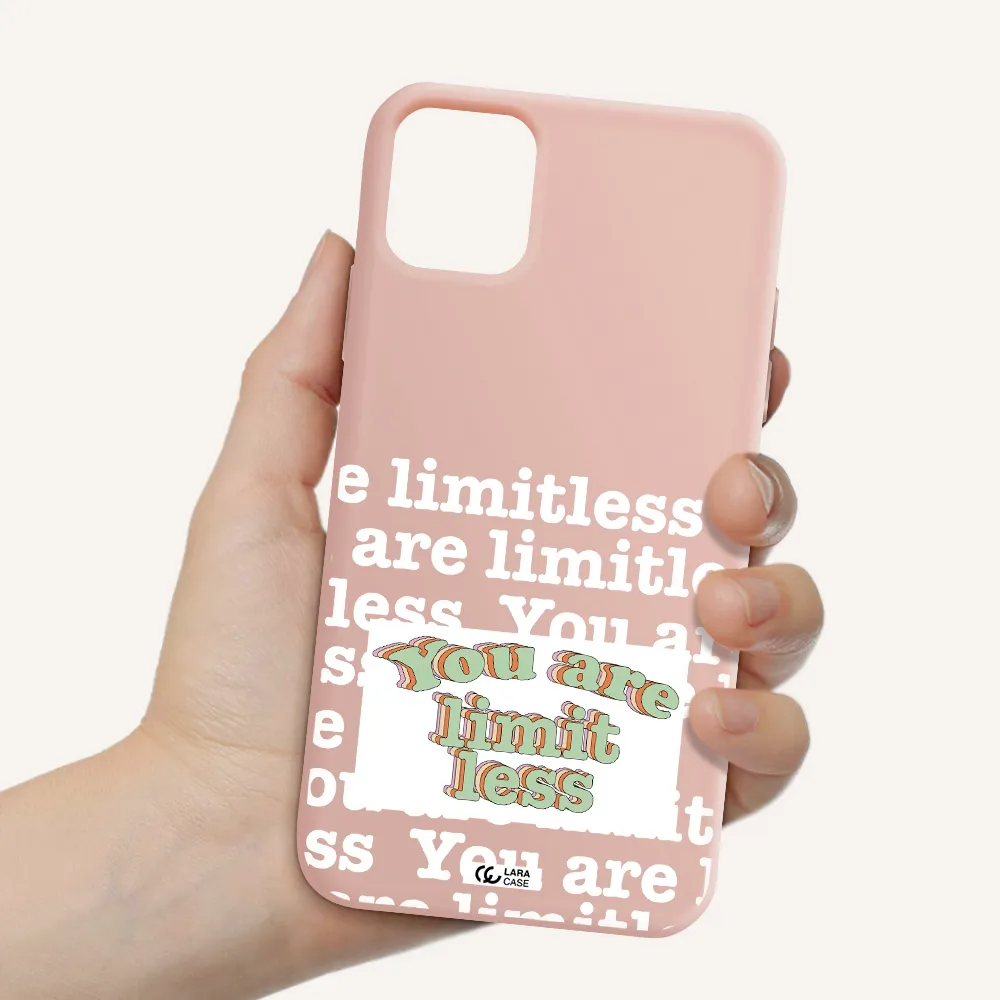 Limitless Apple iPhone 11 Silicone pastel pink Case