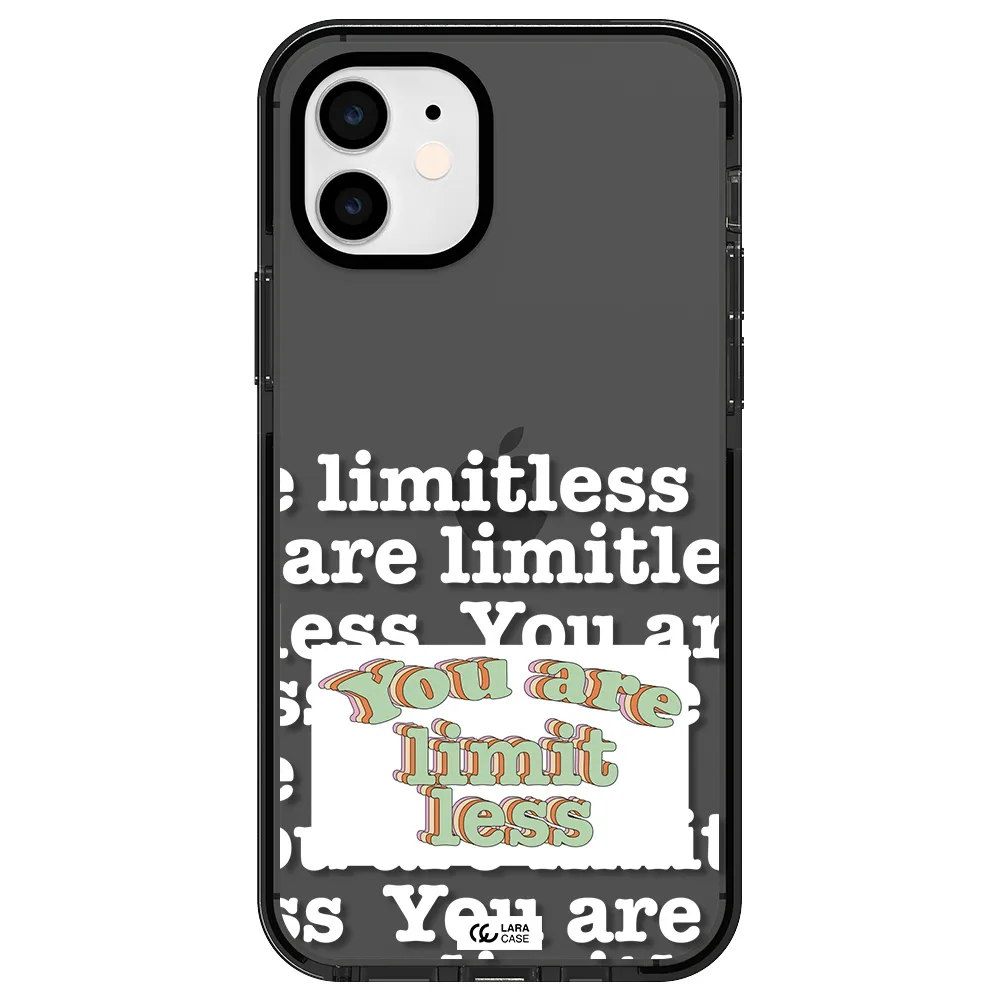 Limitless Apple iPhone 12 impact Smoke Black Case