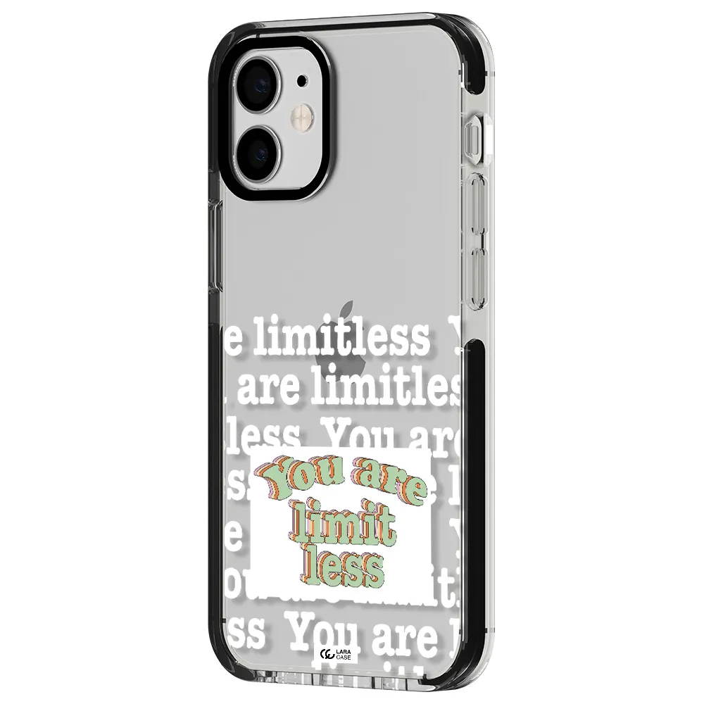 Limitless Apple iPhone 12 mini impact black border Case