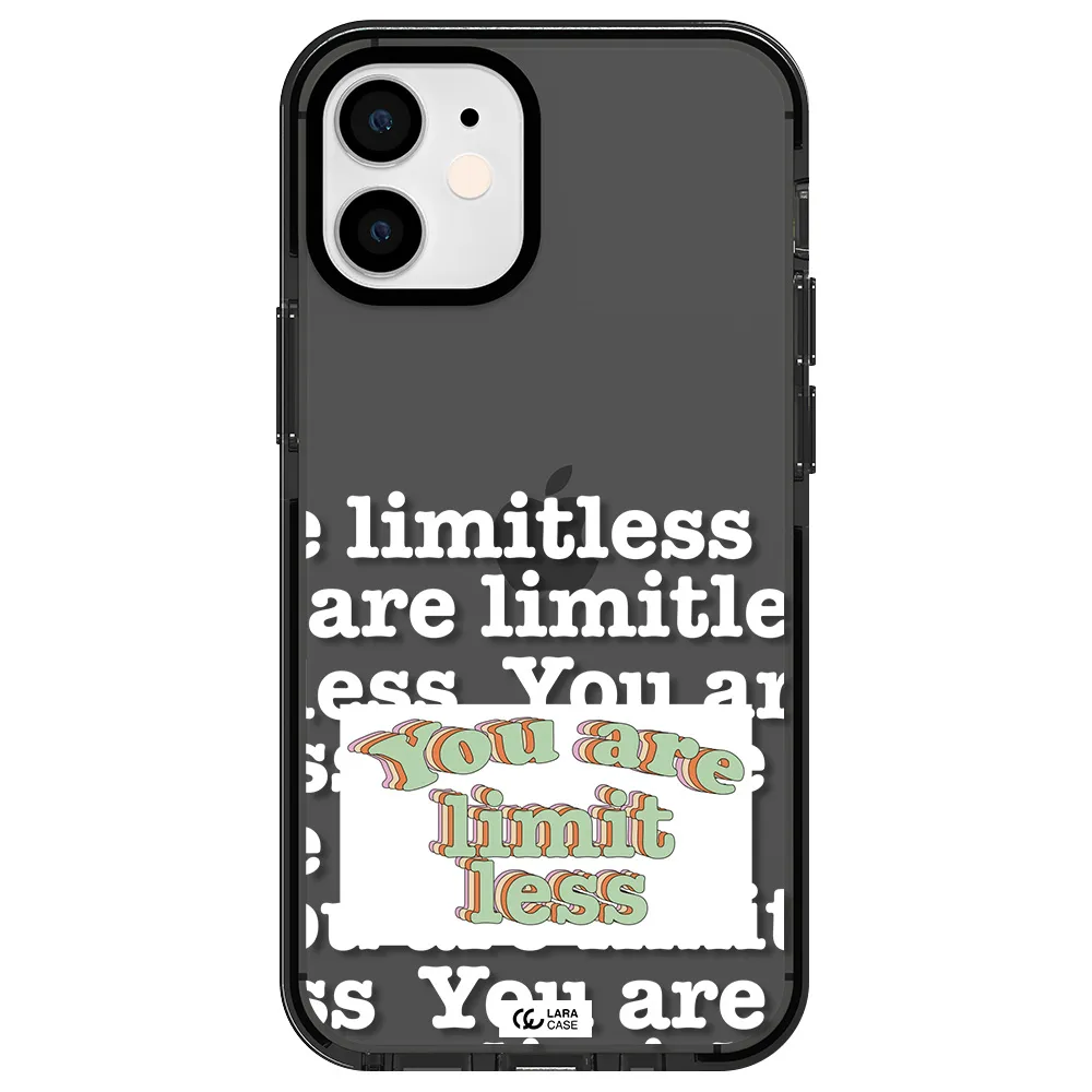 Limitless Apple iPhone 12 mini impact Smoke Black Case