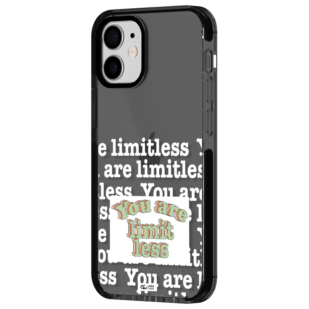 Limitless Apple iPhone 12 mini impact Smoke Black Case
