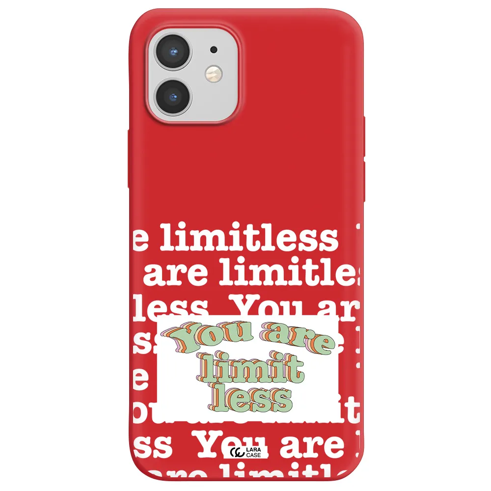 Limitless Apple iPhone 12 mini Silicone Imperial Red Case