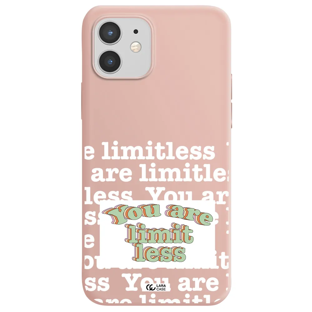 Limitless Apple iPhone 12 mini Silicone pastel pink Case