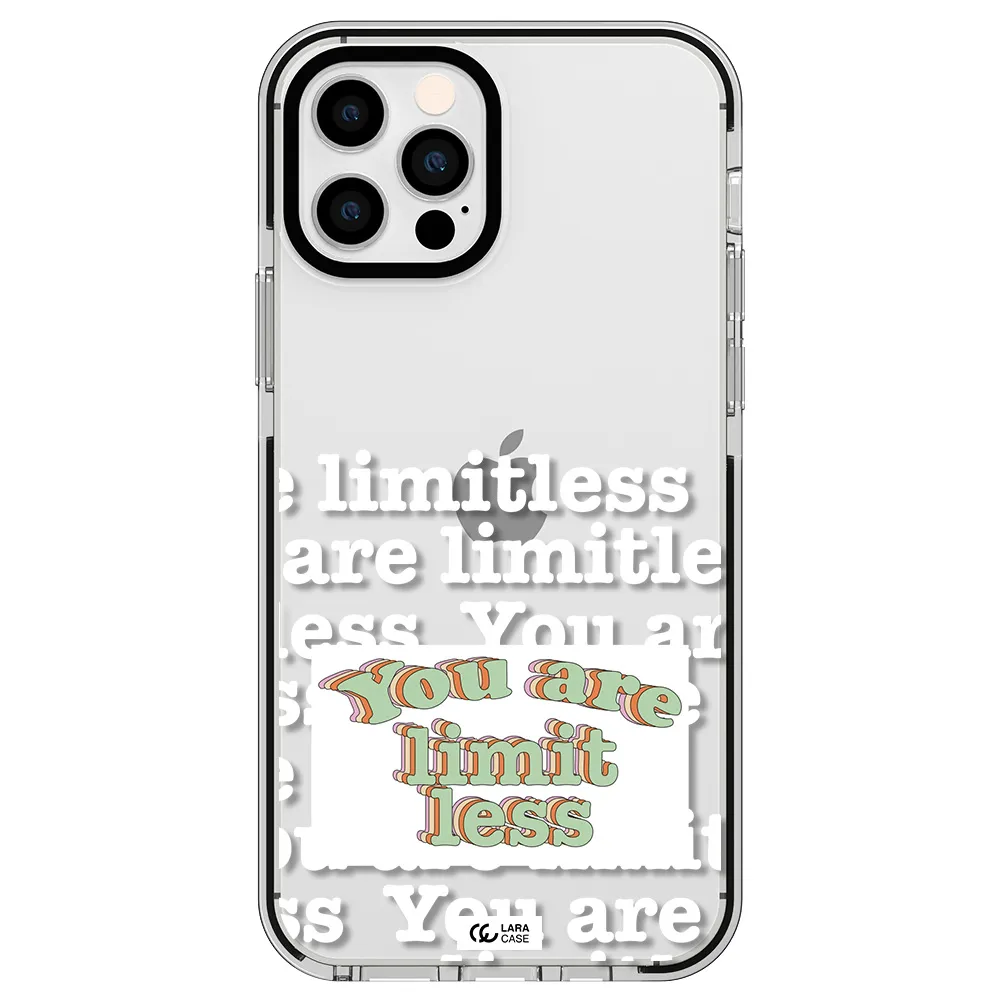 Limitless Apple iPhone 12 pro impact black border Case