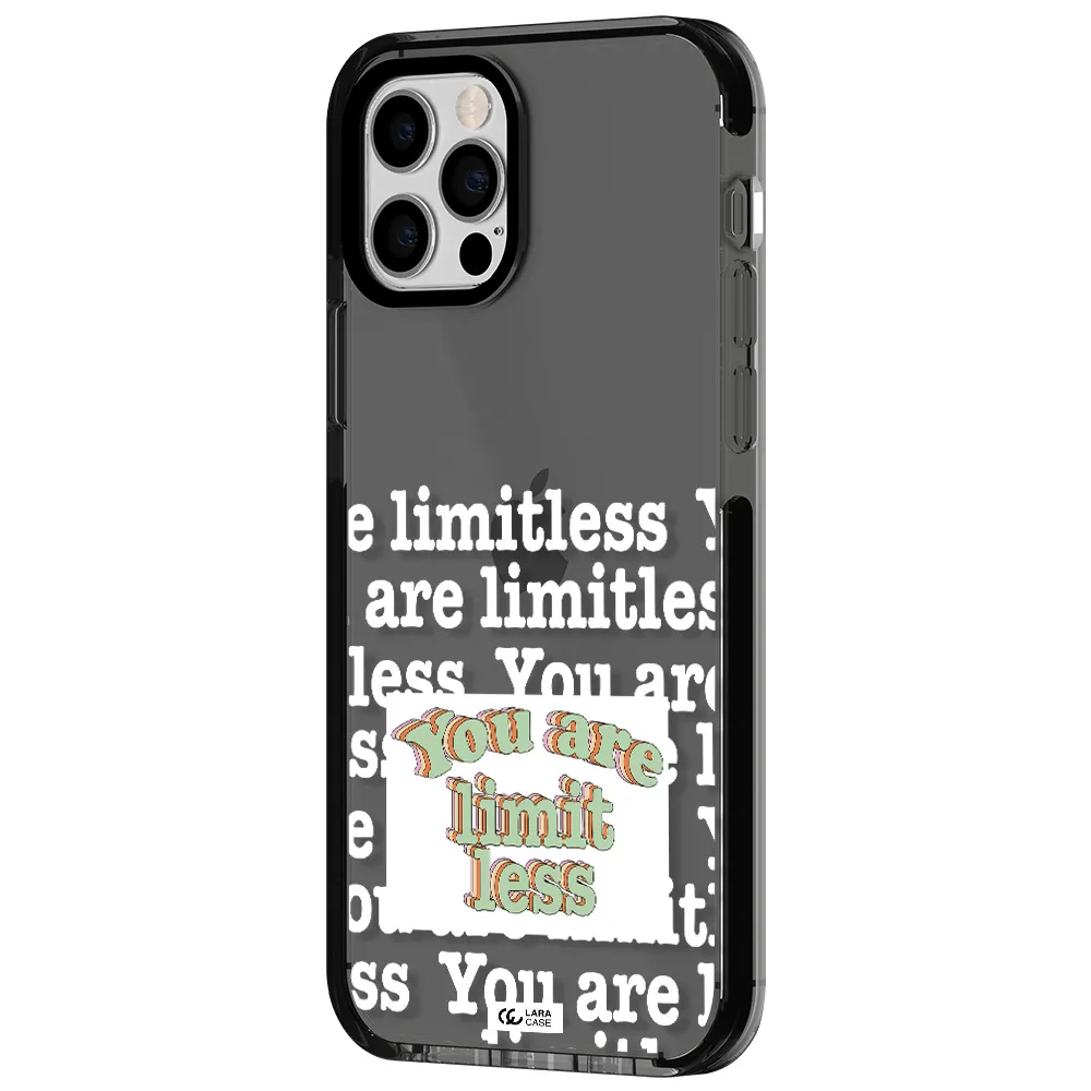 Limitless Apple iPhone 12 pro impact Smoke Black Case