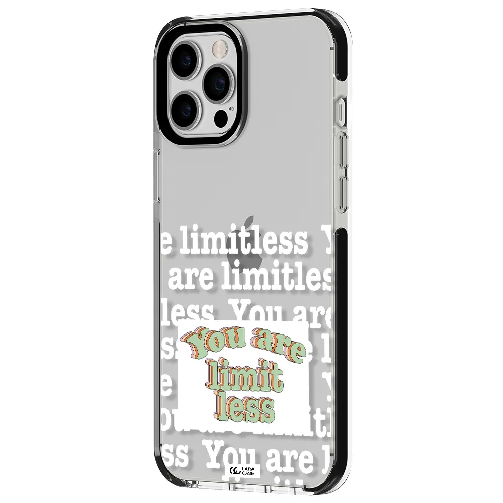 Limitless Apple iPhone 12 pro max impact black border Case