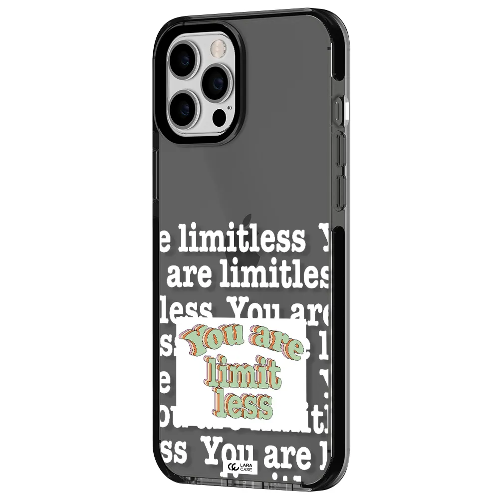 Limitless Apple iPhone 12 pro max impact Smoke Black Case
