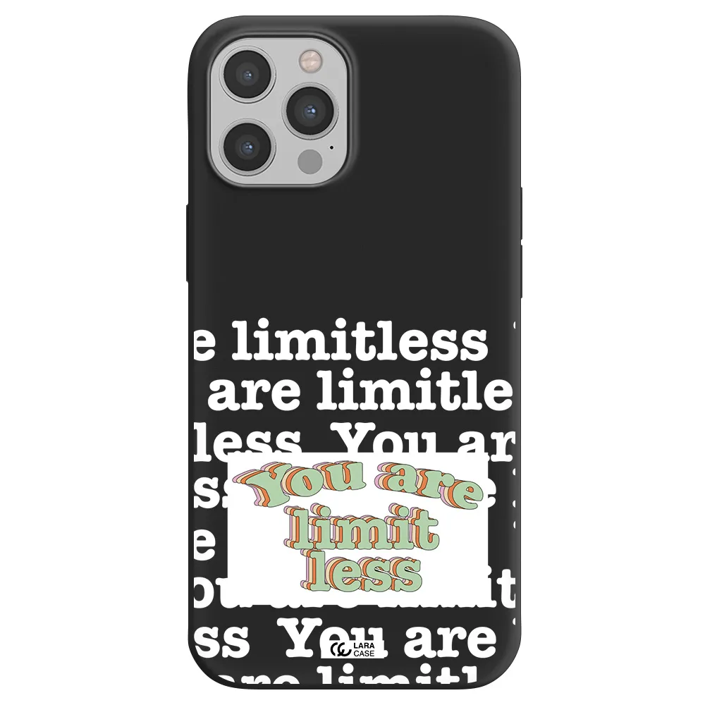 Limitless Apple iPhone 12 pro max Silicone black Case