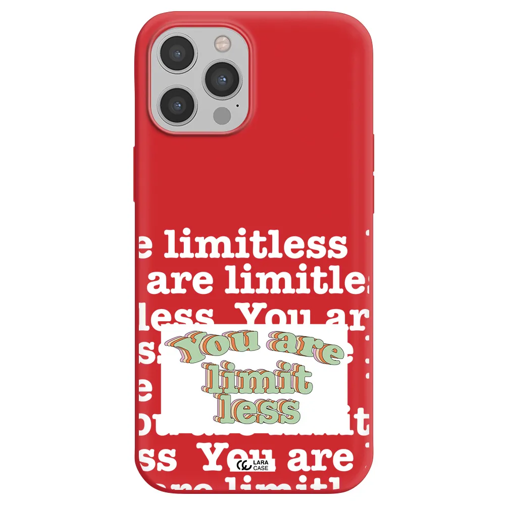 Limitless Apple iPhone 12 pro Silicone Imperial Red Case
