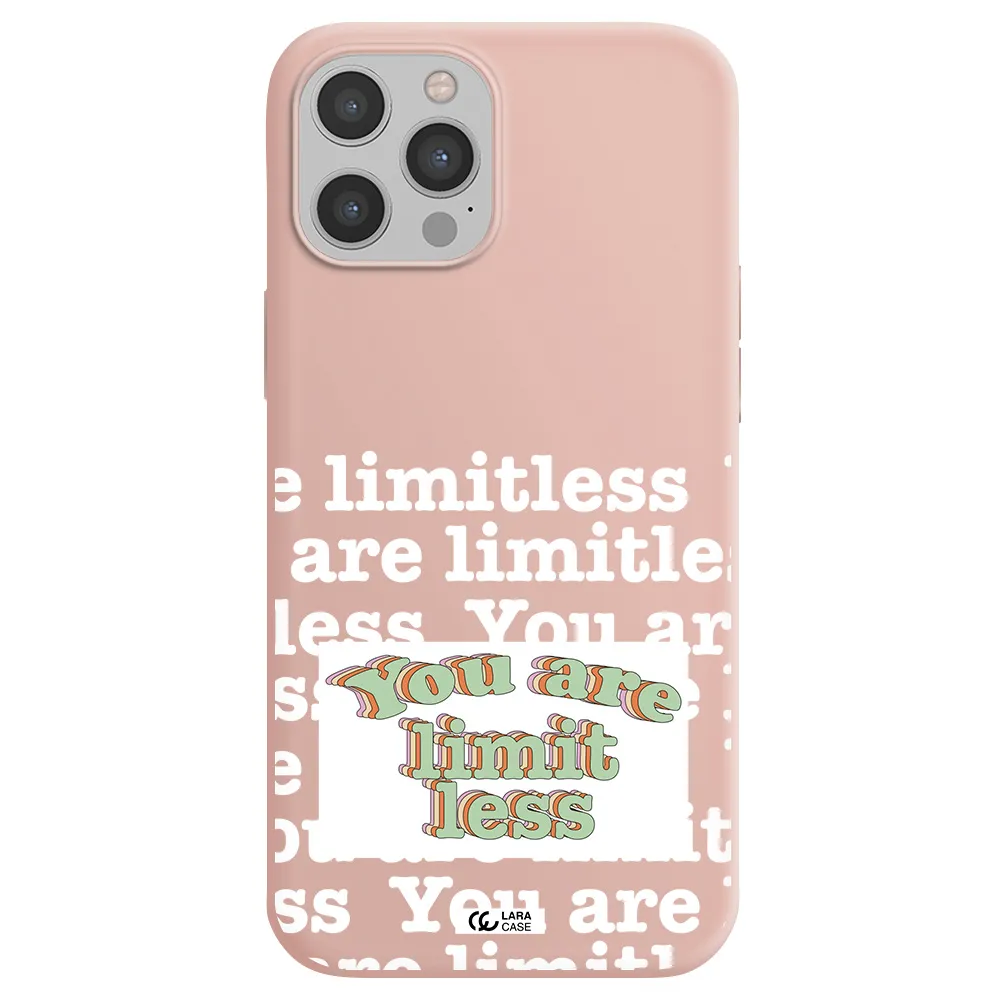 Limitless Apple iPhone 12 pro Silicone pastel pink Case