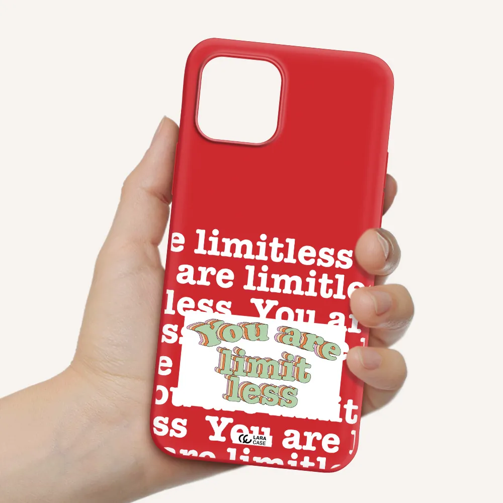 Limitless Apple iPhone 12 Silicone Imperial Red Case