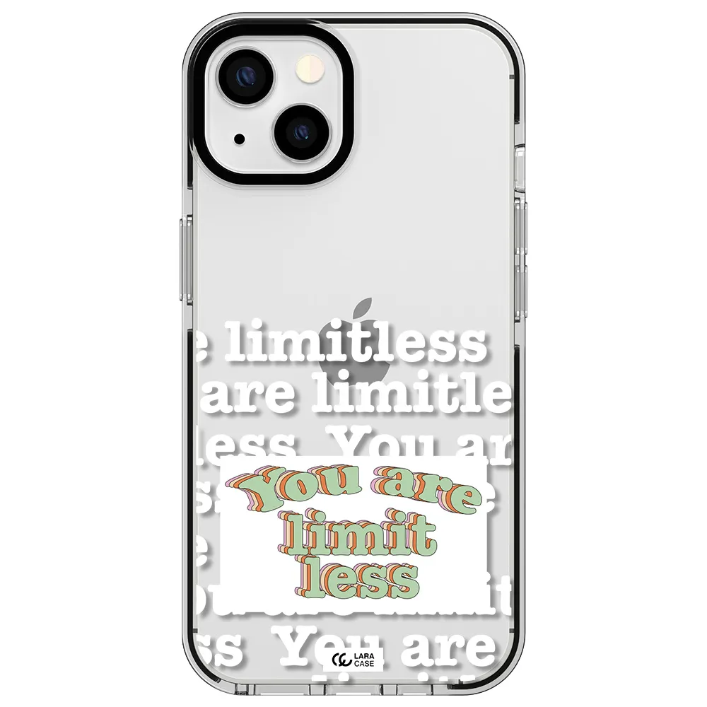 Limitless Apple iPhone 13 impact black border Case