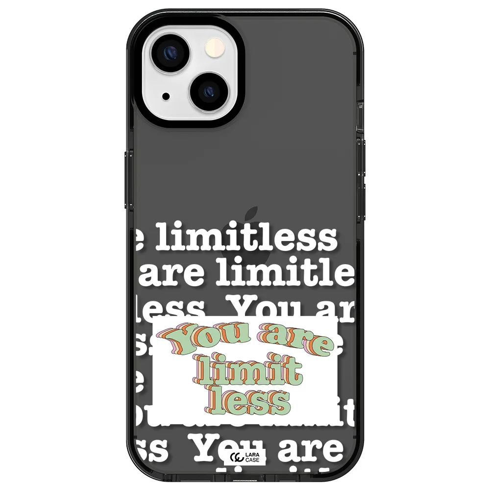 Limitless Apple iPhone 13 impact Smoke Black Case