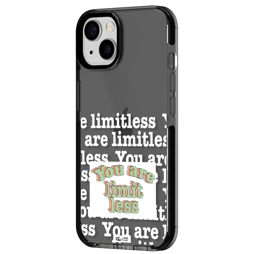 Limitless Apple iPhone 13 impact Smoke Black Case
