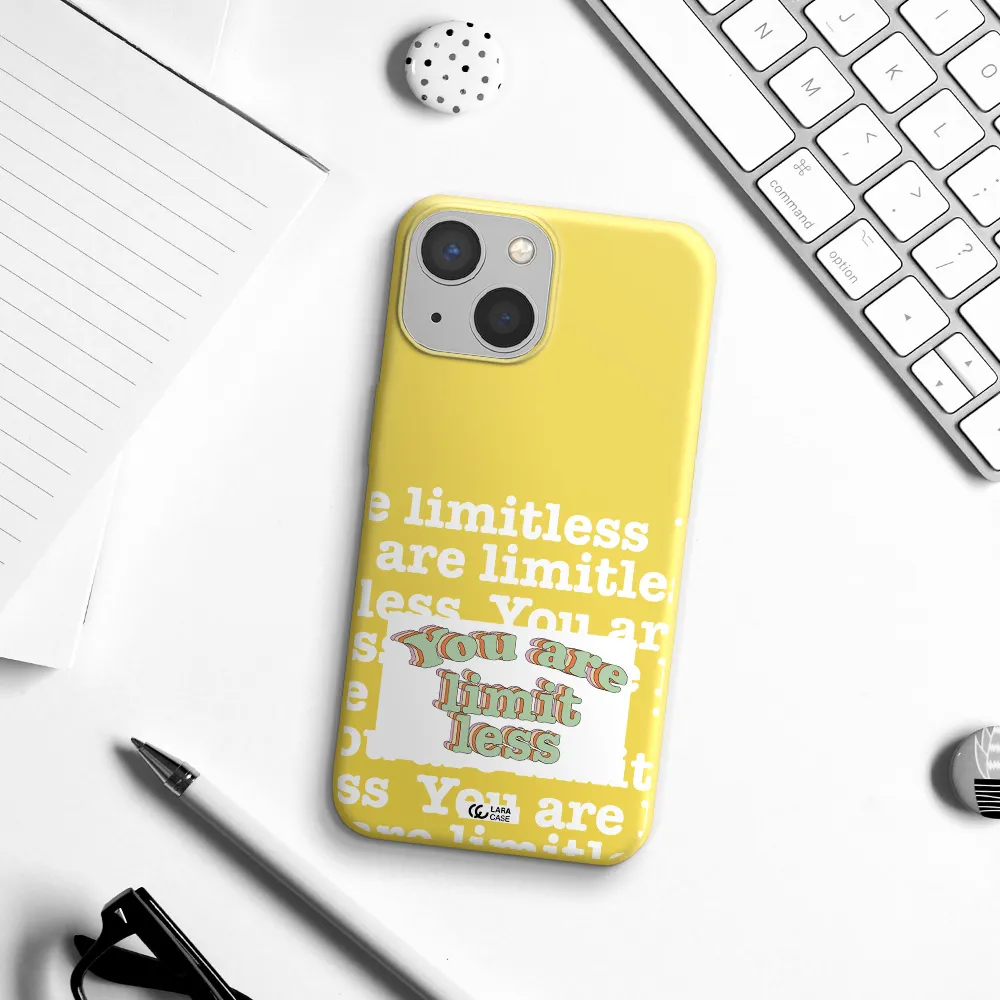 Limitless Apple iPhone 13 mini Silicone canary yellow Case