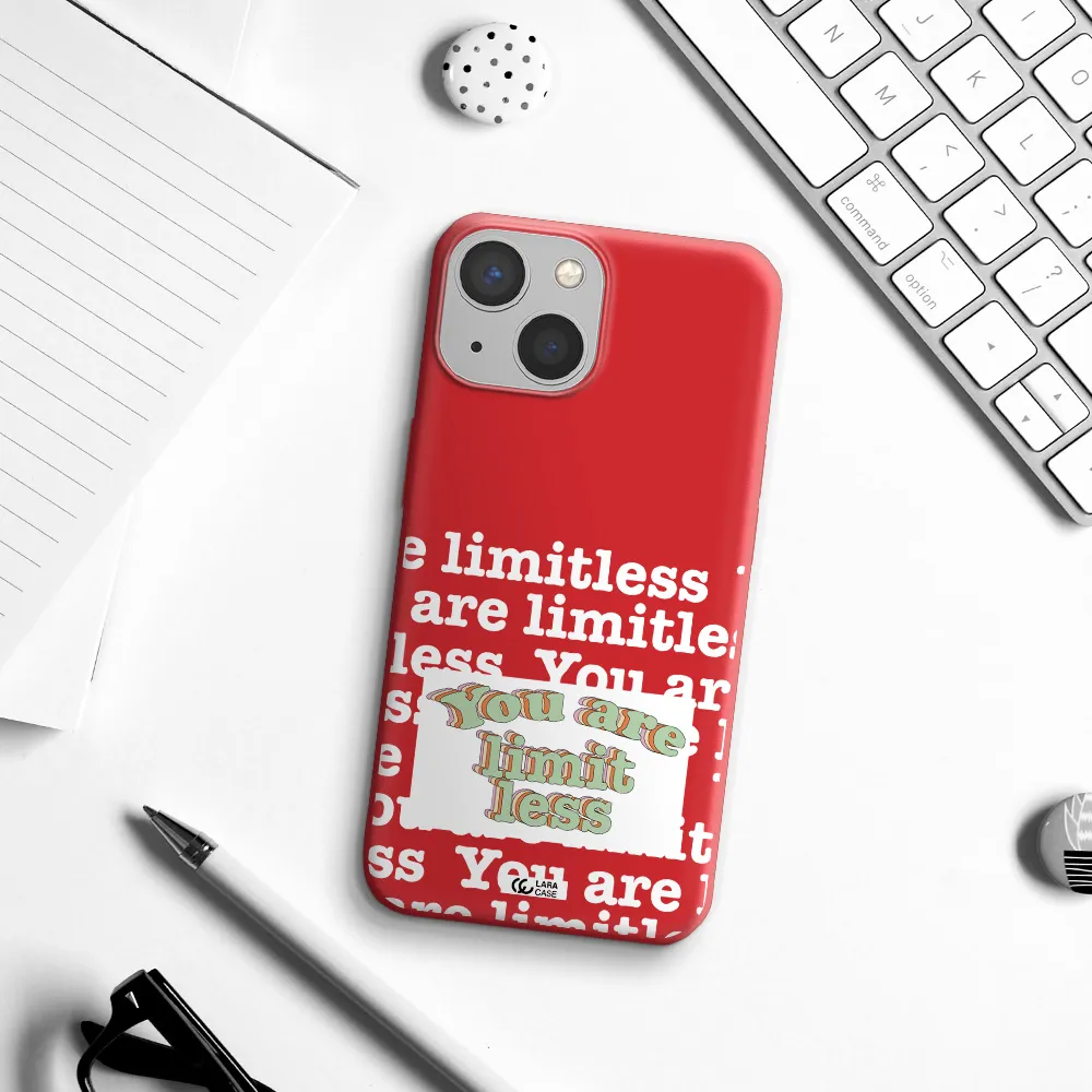 Limitless Apple iPhone 13 mini Silicone Imperial Red Case