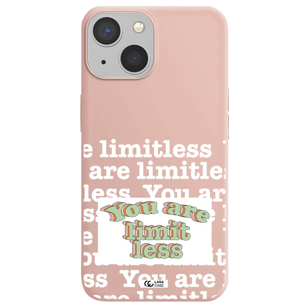 Limitless Apple iPhone 13 mini Silicone pastel pink Case