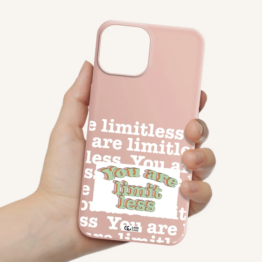 Limitless Apple iPhone 13 mini Silicone pastel pink Case